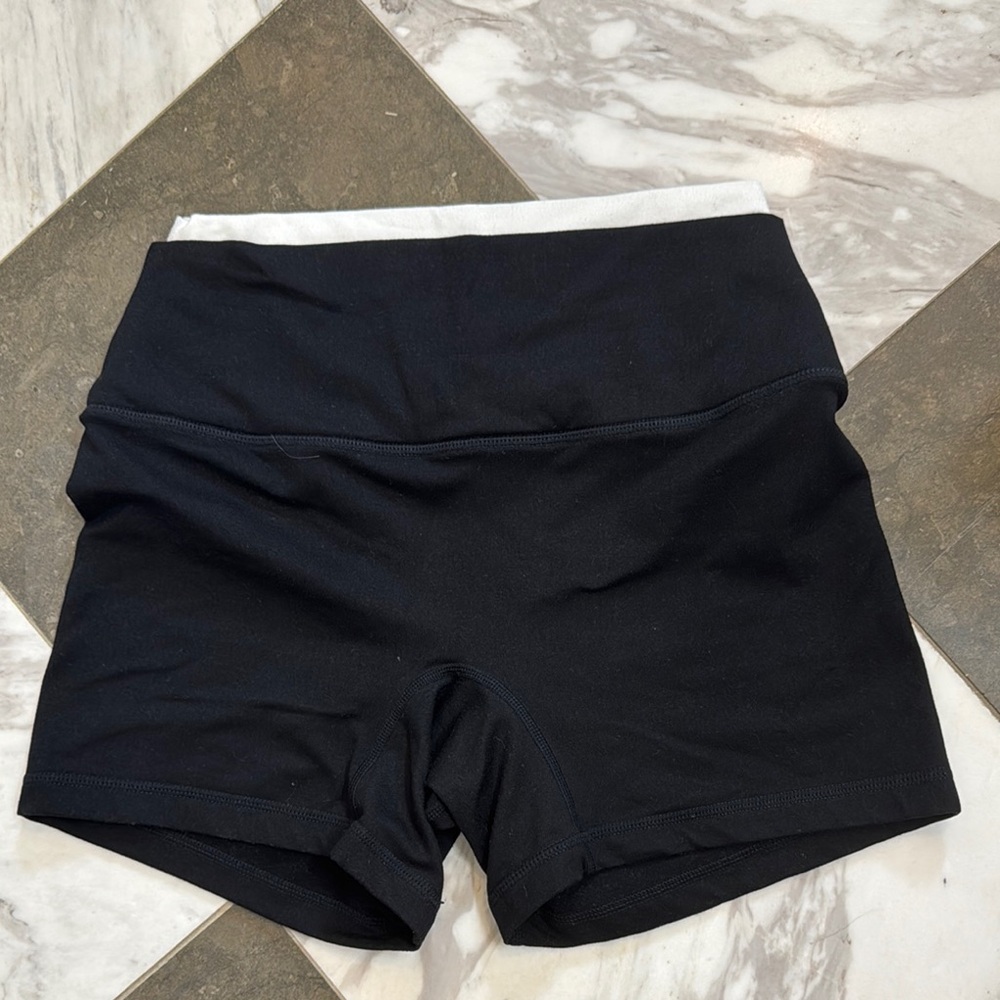 SET Active Black double lined biker shorts